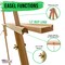 64" Wooden Easel Stand (12 Pack) - Adjustable A-Frame Tripod for Painting, Drawing, Photos & Signs - Lightweight Easels, Wood Easel Stand for Sign Wedding Display 40" Canvas Capacity